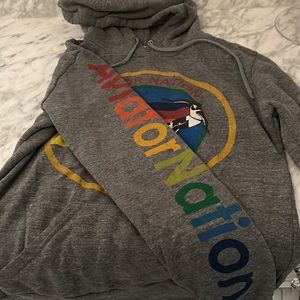 Aviator Nation Hoodie! Amazing condition. Gray & so Soft. Small.